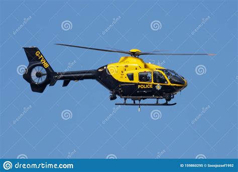 Metropolitan Police Eurocopter Ec 135 Helicopter Flying At London