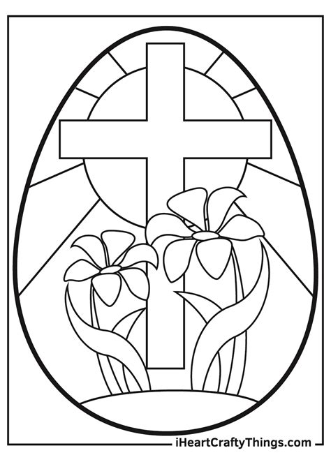 Easter Cross Coloring Pages Home Design Ideas