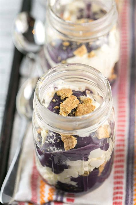 The filling stars cream cheese, rich mascarpone cheese, and fresh whipped cream. No Bake Cheesecake Parfaits with Blueberry Curd | Bunsen ...