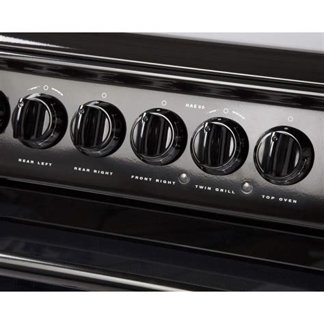 Hotpoint 60cm Double Oven Electric Cooker Black Hae60ks Appliances