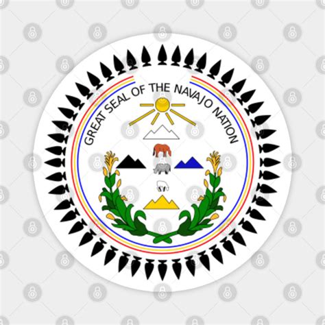 The Great Seal Of The Navajo Nation Navajo Magnet Teepublic