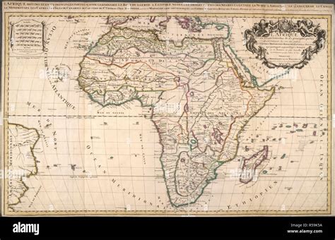 A Map Of Africa Dated Circa 1700 Lafrique DistingueÌ E En Ses