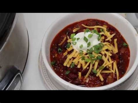 Slow Cooker Turkey Chili Mymommystyle Youtube