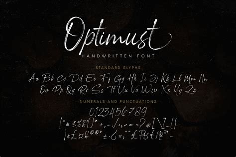 Optimust Brush Script Font - Dafont Free