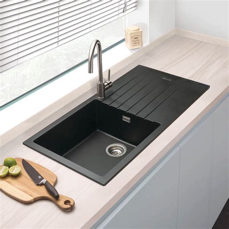 Vellamo Horizon Large Single Bowl Granite Composite Kitchen Sink