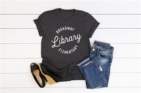 Custom Vintage Circle Librarian T Shirt Super Soft Etsy Library
