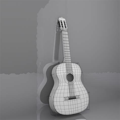 Guitar 3d Model Blender