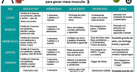 Guia De Alimentacion Para Aumentar Masa Muscular Guía De Nutrición