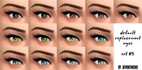 Default Replacement Eyes At Seventhecho Sims 4 Updates