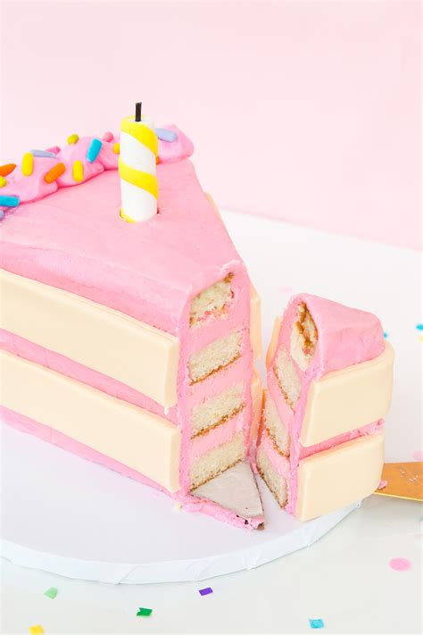 Giant Cake Slice Cake Aww Sams 2nd Birthday Aww Sam
