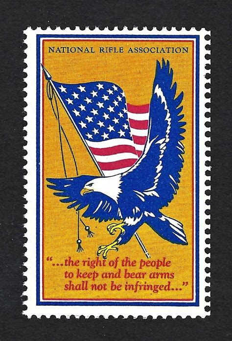 National Rifle Association Member Nra Poster Stamp With Eagle And