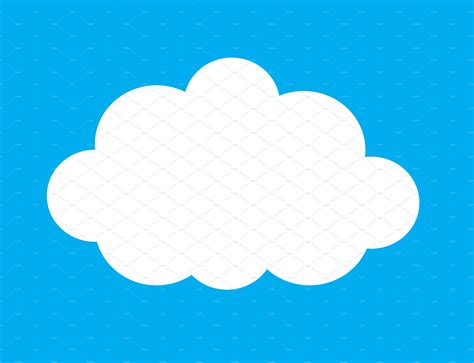 Set Of White Clouds Vector Icons ~ Creative Market