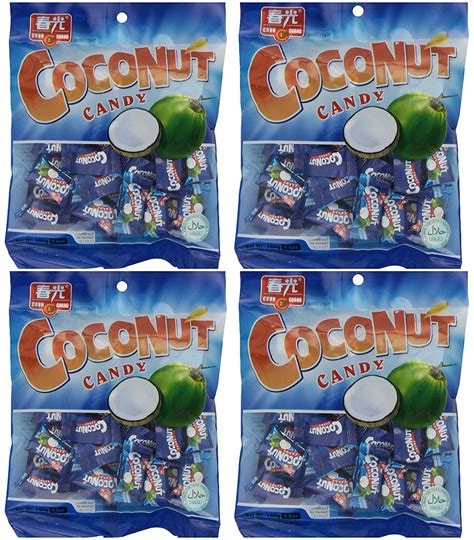 Chun Guang Coconut Hard Candy 56 Oz Pack Of 4 With Free