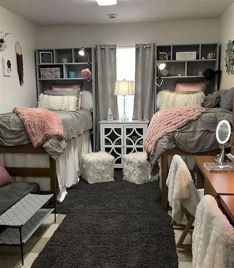 17 Awesome College Dorm Rooms Decor That Will Make You Feel Like Home Ide College Bedroom