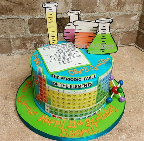 Frosted Memory Maker Leslie Dagrella In 2022 Science Party Science Birthday Science Cake