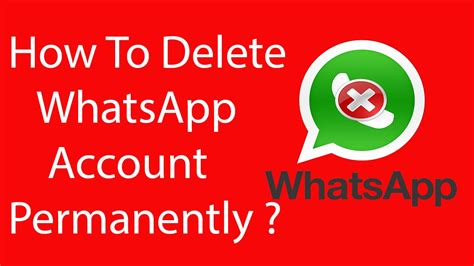 How To Delete Whatsapp Account Permanently 2016 Youtube