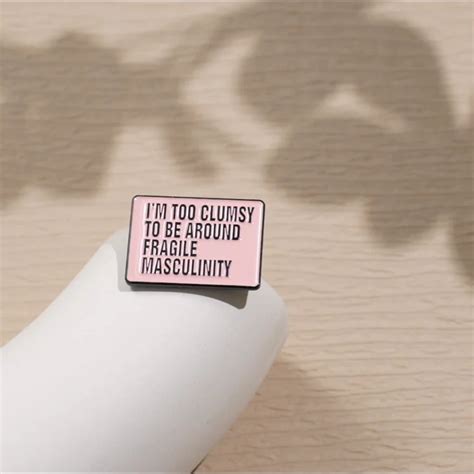 Funny Quote Enamel Pin Inspirational Text Hold On Okey Accessories T