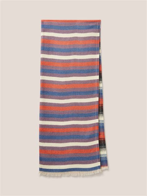 White Stuff Selma Stripe Midweight Scarf Multi At John Lewis And Partners