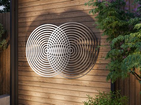 Vesica Piscis Sacred Geometry Outdoor Metal Wall Art Sculpture Extra