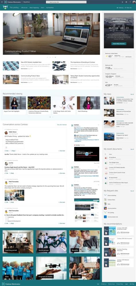 25 Great Examples Of Sharepoint Intranet Microsoft 365 Atwork 1AF
