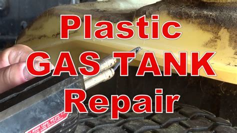 I have not tried it yet on plastic as of yet. Plastic Gas Tank Repair 100% fixed - YouTube