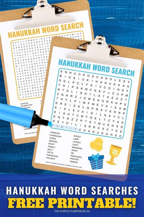 Hanukkah Word Search Free Printable Printable Word Searches