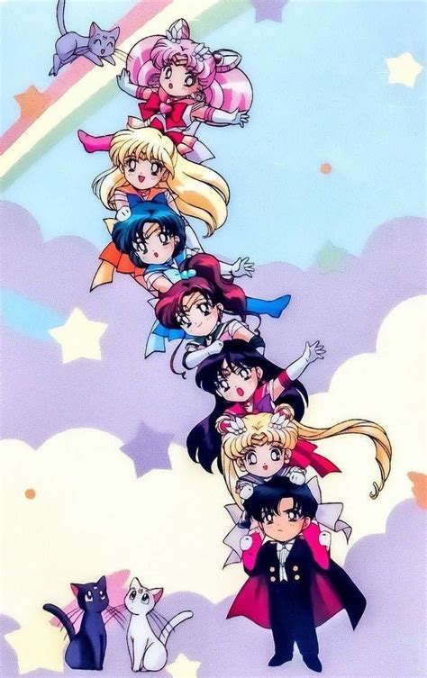 Chibi Sailor Moon Wallpapers Top Free Chibi Sailor Moon Backgrounds Wallpaperaccess