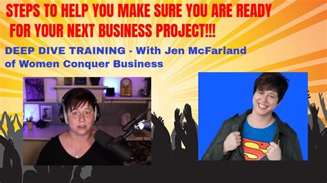 Steps To Make Sure You Are Prepared For Your Next Business Project Training With Jen Mcfarland