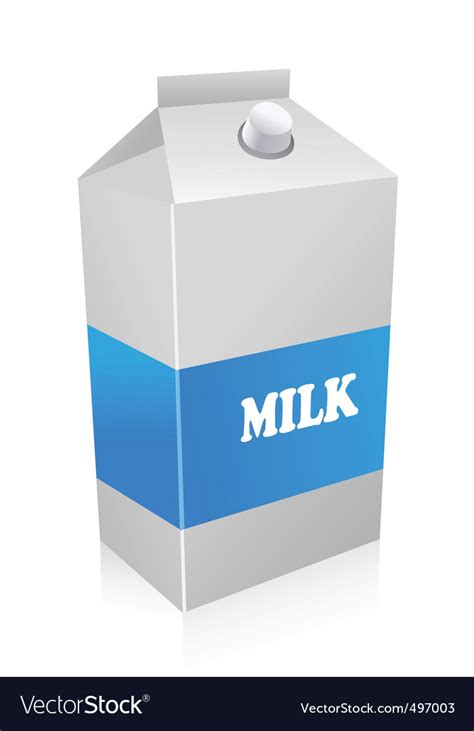 Milk Carton Royalty Free Vector Image Vectorstock