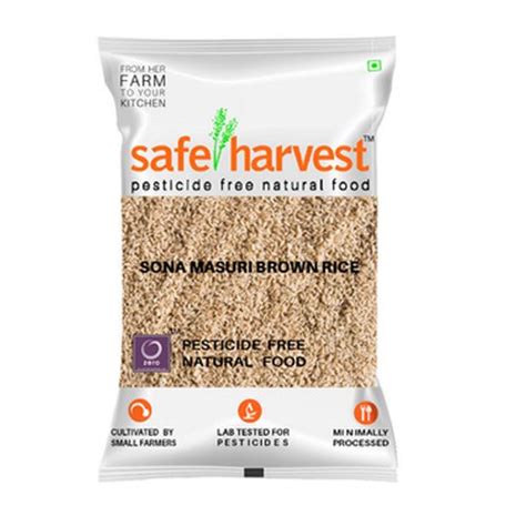 Safe Harvest Sona Masuri Brown Rice Packet Packaging Size 1kg5kg At