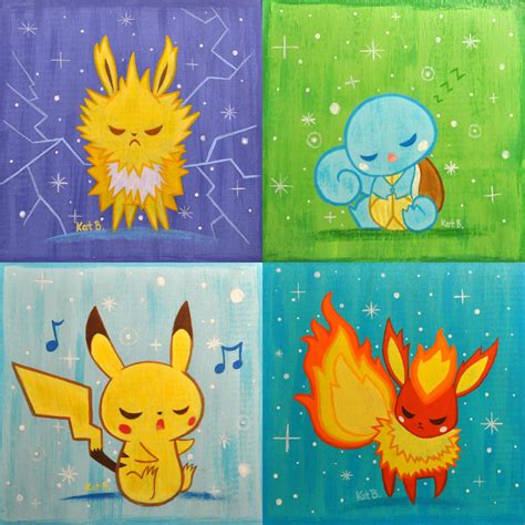 Pokemon Paintings By Kat Brunnegraff