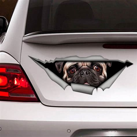 Funny Peeking Border Collie Dog Vinyl Decal Sticker For Car Wall Laptop