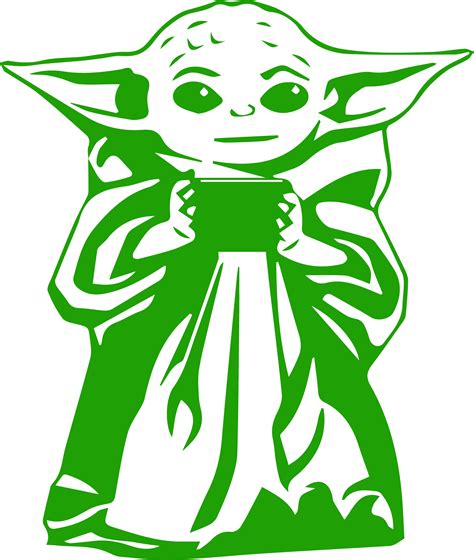Baby Yoda Svg Baby Yoda Logo Svg Star Wars Svg Mandaloria Inspire