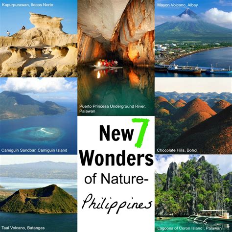 A Drop Of Philippines The New 7 Wonders Of Nature Philippines