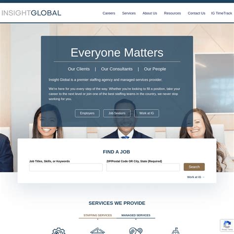 Insight Global Is A Staffing Agency And Managed Services Provider