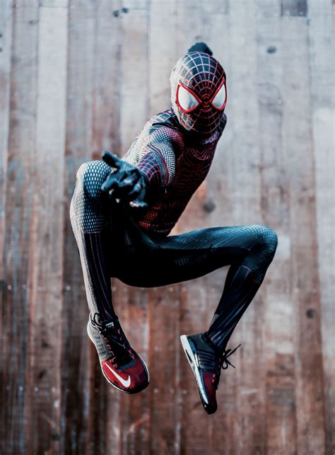 Amazing Spider Man Inspired Miles Morales Spiderman Suits Spiderman Cosplay Miles Morales