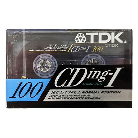 Tdk Cding1 1990 91 100 Ferric Blank Audio Cassette Tapes Retro