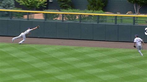 Venable Robs Arenado With Great Diving Catch Youtube