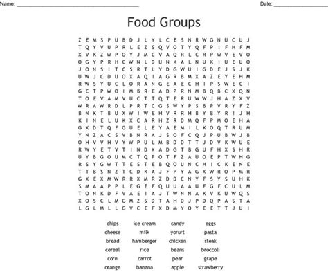 Food Pyramid Puzzle Word Search Wordmint Word Search Printable