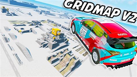 The New Best Crash Testing Map Beamng Updated Gridmap Testing