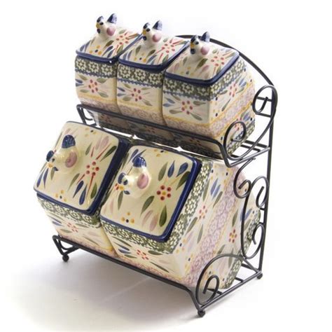 Temp Tations® By Tara Temp Tations® Old World Bistro Canister Set With Wire Holder