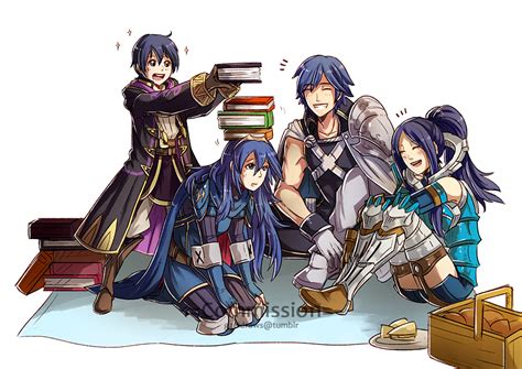 Lucina Robin Robin Chrom Morgan And More Fire Emblem And More Drawn By Gzei Danbooru