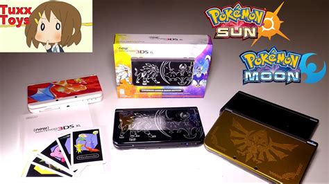 New Nintendo 3ds Xl Pokemon Sun And Moon Solgaleo And Lunala In Black