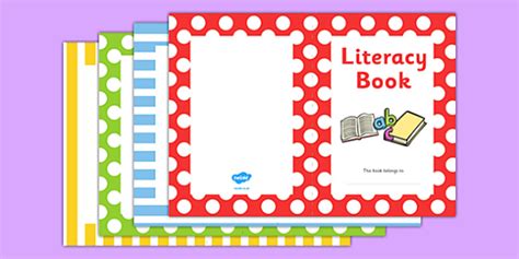 Literacy Book Cover Teacher Made