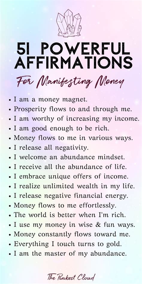 Maybe you would like to learn more about one of these? Wow money affirmations to manifest wealth, prosperity and abundance using th… in 2020 | Positive ...