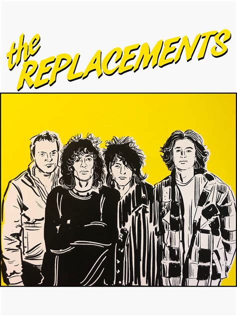 The Replacements Band Sticker By Ronniehwope Redbubble