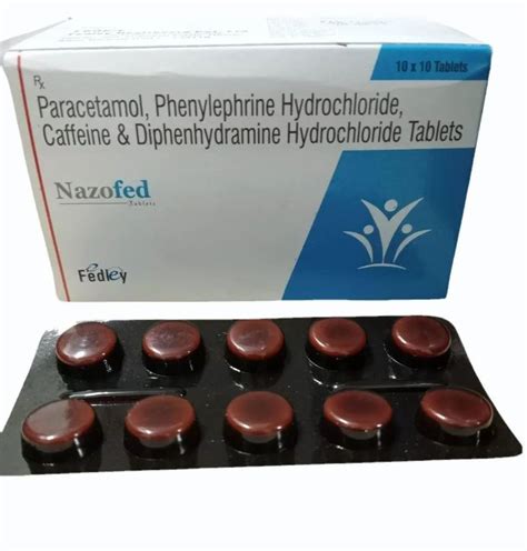 Paracetamol Phenylephrine Hydrochloride Caffeine Diphenhydramine