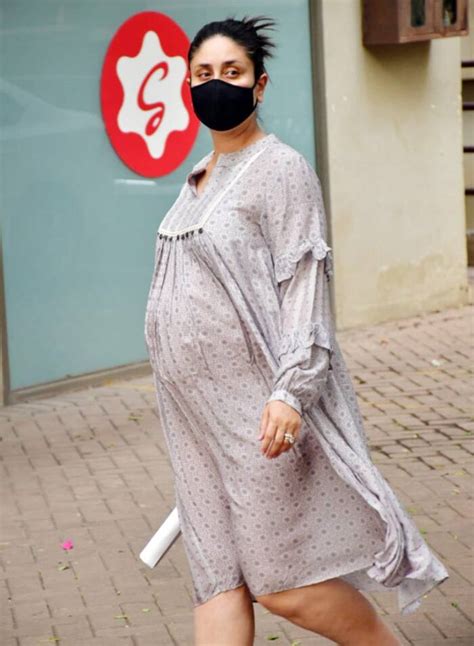 Kareena Kapoor Khan Aces Maternity Fashion In Simple Grey Dress As She Gets Snapped In Mumbai
