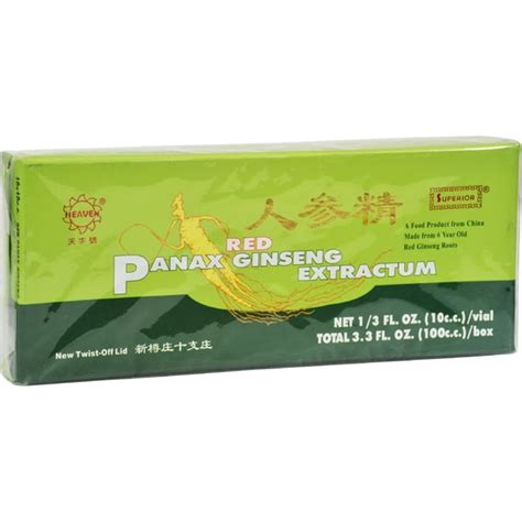 Superior Liquid Panax Red Ginseng Pack Of 10 10 Cc Vials Walmart
