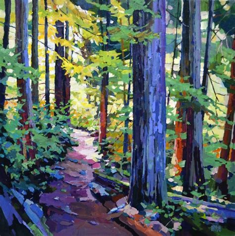 Cedar Trail By Randy Hayashi Acrylic On Canvas Painting Koyman